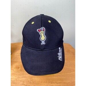 Nuts.com Hat Adult Adjustable Strapback Black Embroidered Logo Baseball Cap